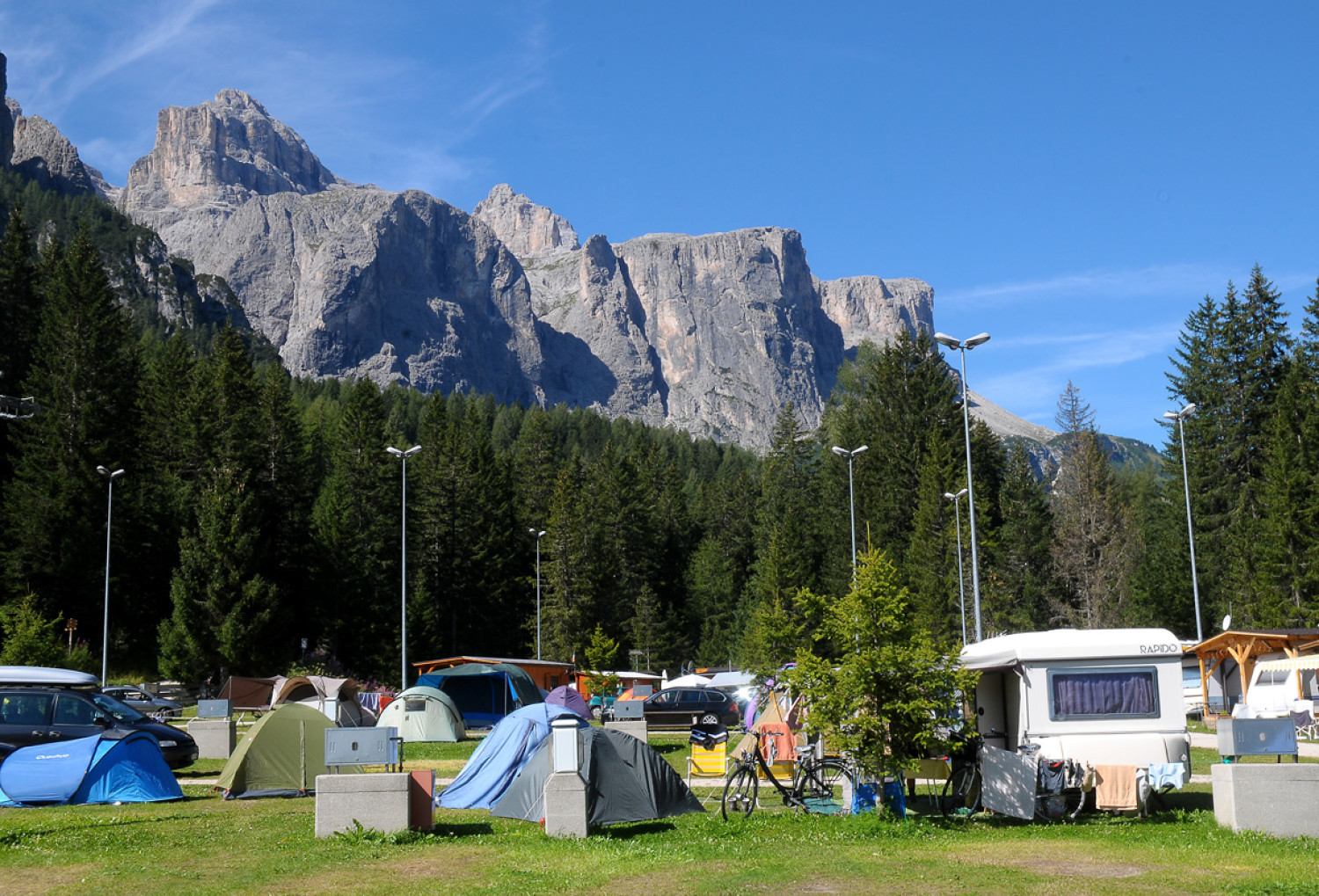 Camping | Camping Colfosco Corvara, Alta Badia, Sellaronda, Dolomiten